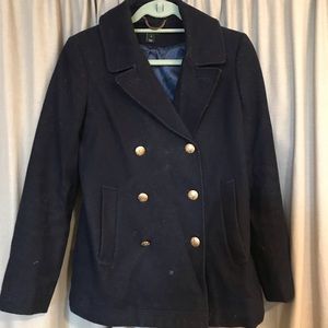 J Crew Navy Peacoat